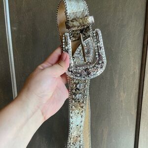 Snakeskin belt